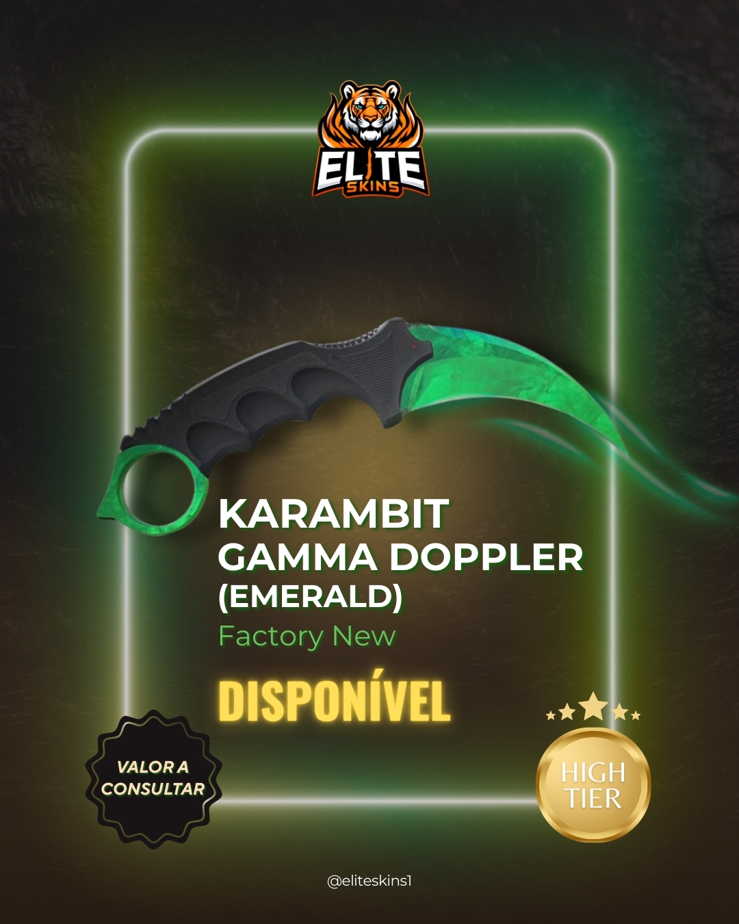 Karambit Gamma Doppler (Emerald) FN